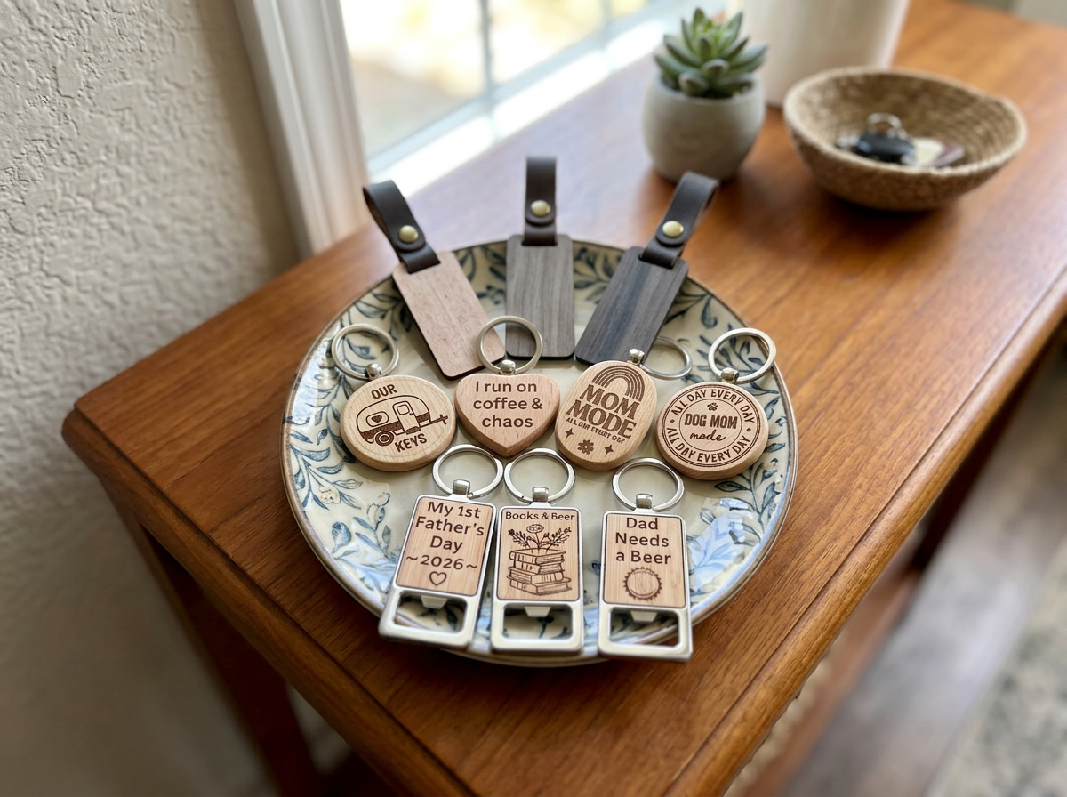 Wooden Keychains