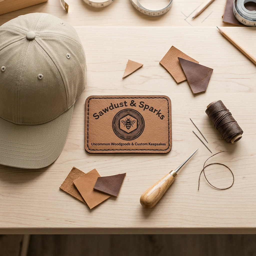 Custom Leather Hat Patches